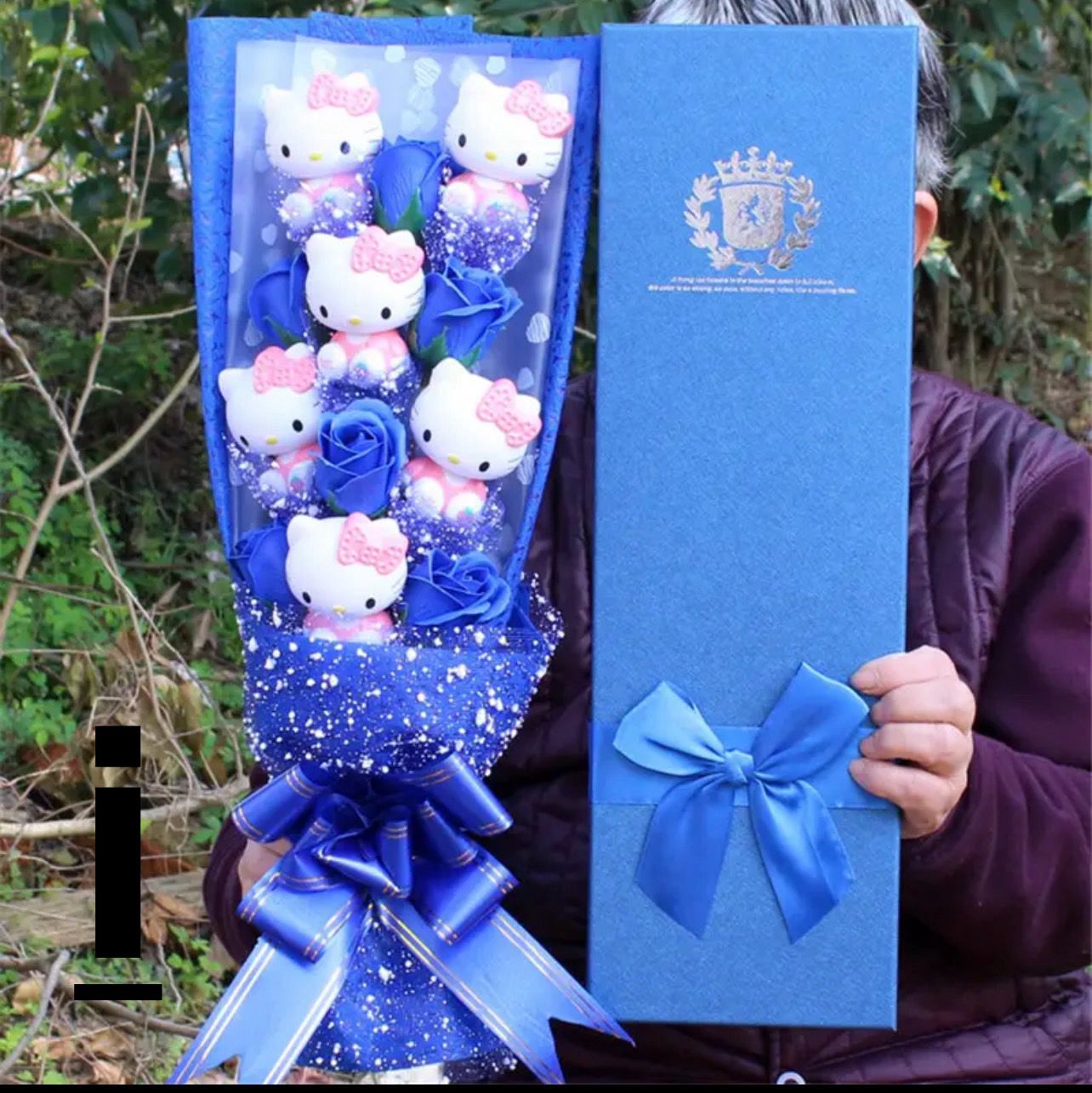 Tall Hello Kitty Plush Bouquet with Rose Soap Flowers