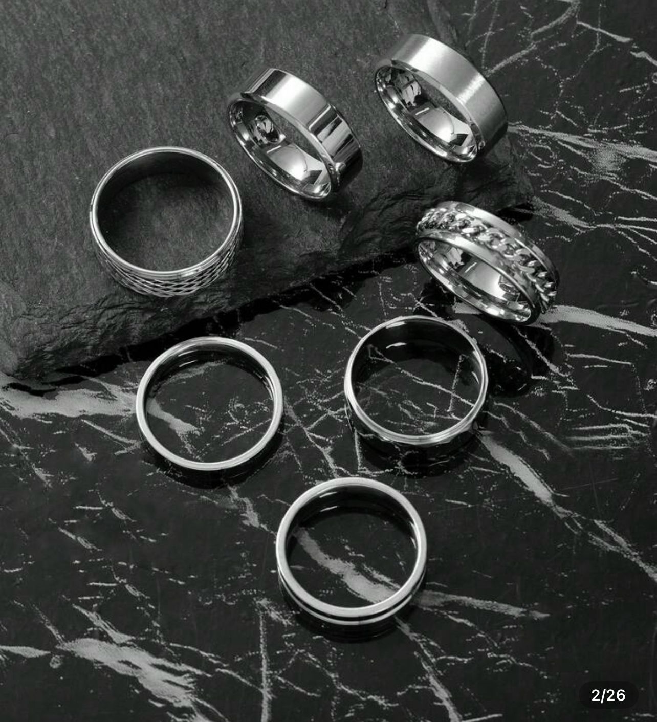 Elegant & Classic Rings- Diffrent Designs - Rings Sizes 7-14