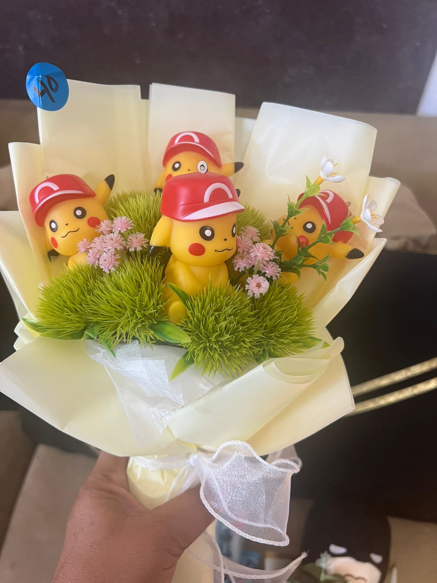 Anime Pokemon Figures Model Cartoon Bouquet Pvc Doll Soap Flower Bouquet Anime Toys Kids Graduation Valentine's Day Gift