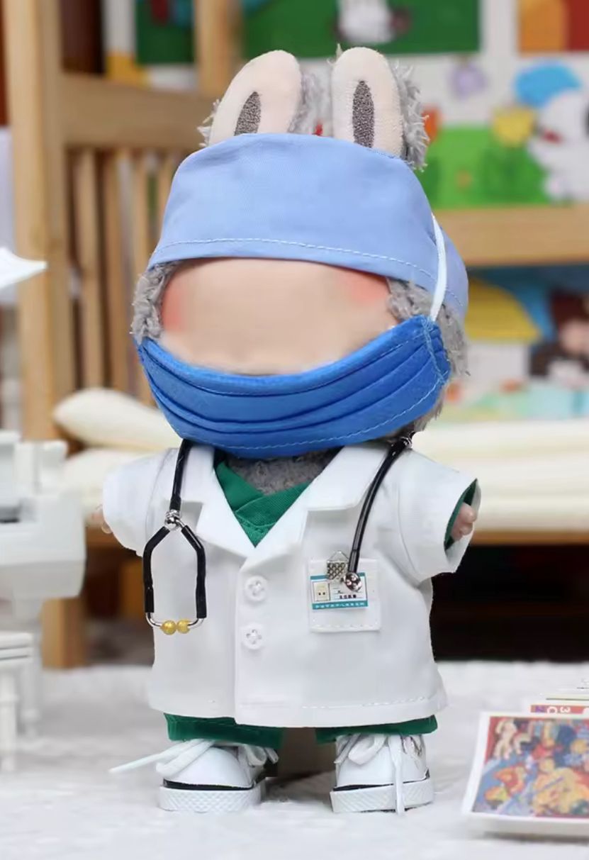 Hand wear facemask clothes for Lububu figures