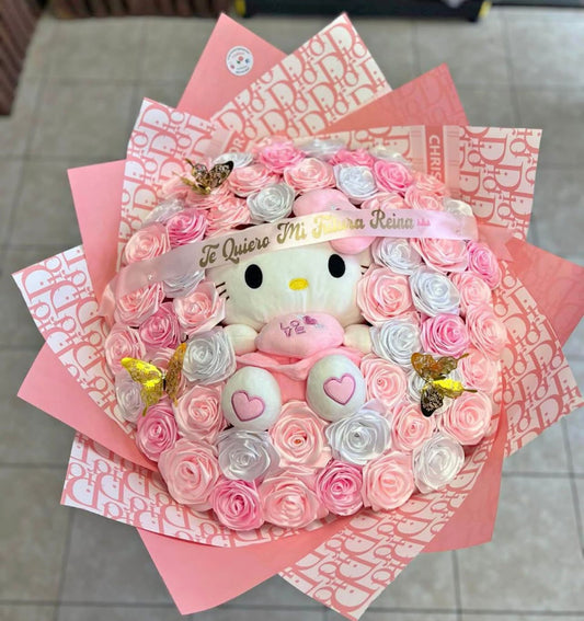 Hello Kitty Bouquet with flowers