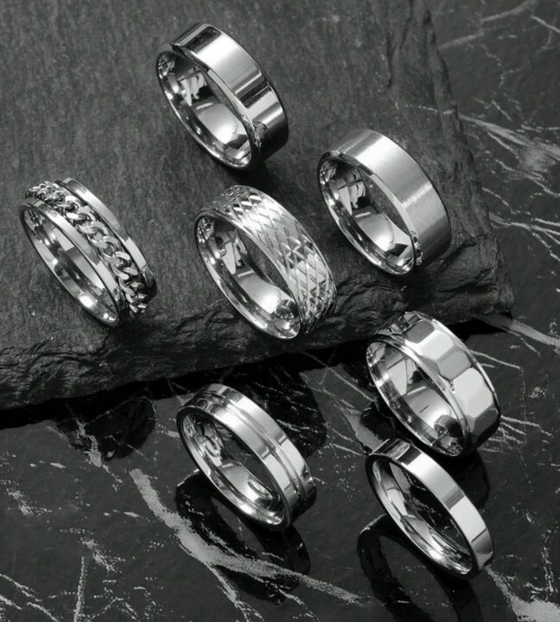Elegant & Classic Rings- Diffrent Designs - Rings Sizes 7-14