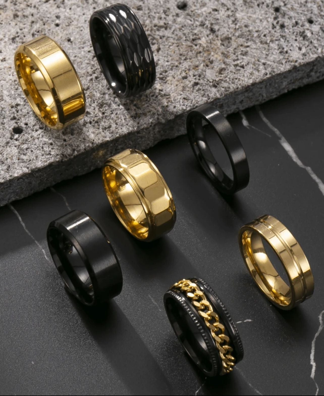 Elegant & Classic Rings- Diffrent Designs - Rings Sizes 7-14